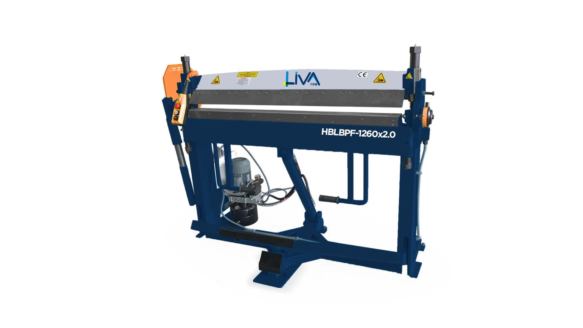 HBLBPF-1260x2.0 Hydraulic Bending Lower Beam-Top Segmented Blades Box And Pan Folder