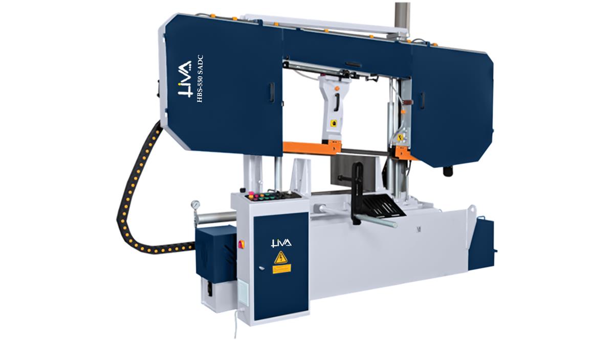 HBS-550 SADC Semi Automatic Double Column Hydraulic Bandsaw Machine