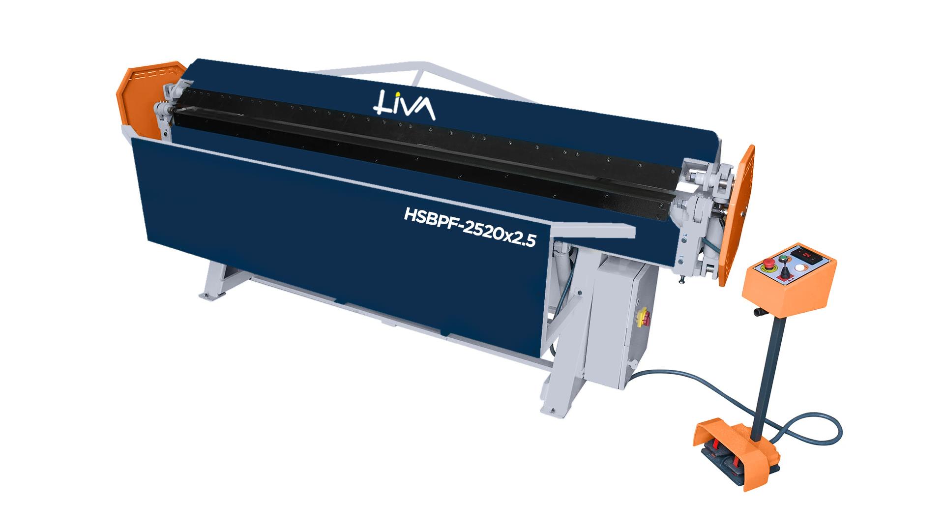 HSBPF-2520x2.5 Hydraulic Segmented Blades Box Anad Pan Folder