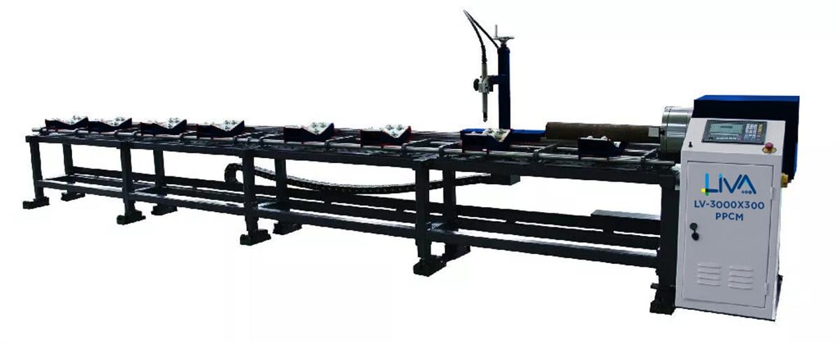LV-3000X300 PPCM 300X3000 Plasma pipe cutting machine 