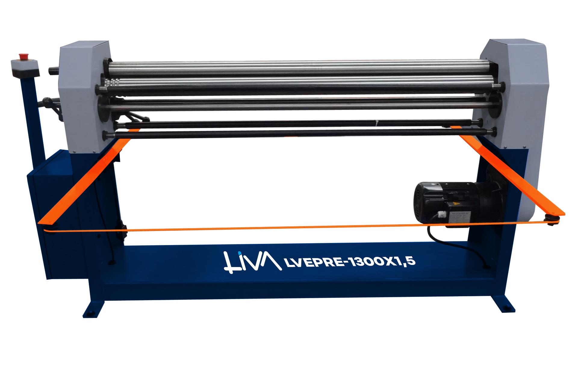 LVEPR-1300x1,5 3Rolls Mechanical Motorized Plate Bending Machine