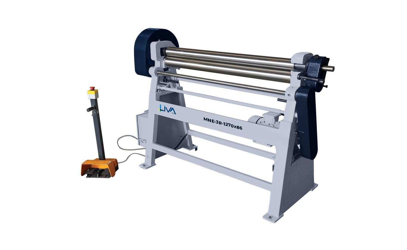 MNE-3R-1270x86 3Rolls Manual Plate Bending Machine