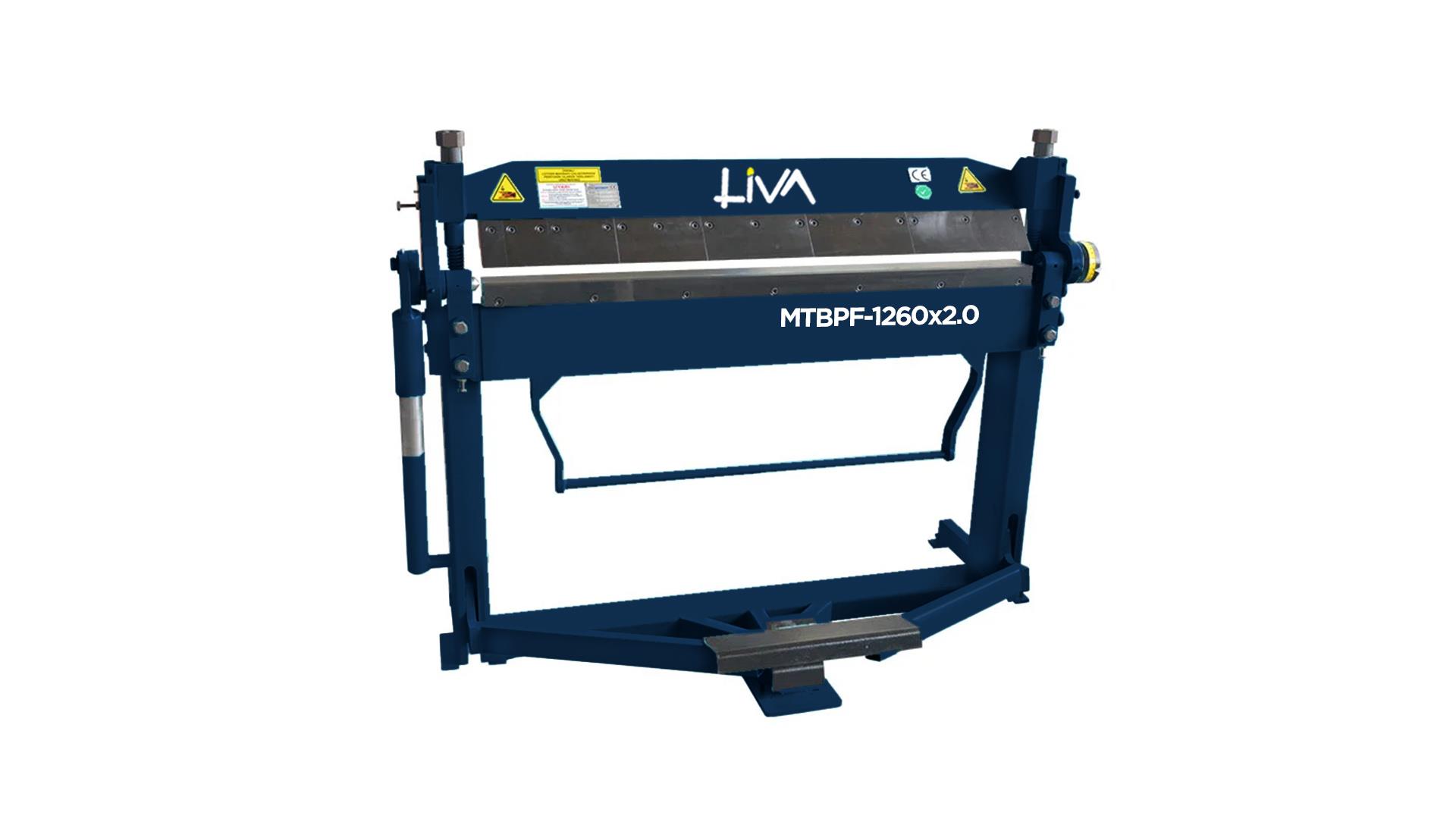 MTBPF-1260x2.0 Manual Top Segmented Blades Box And Pan Folder