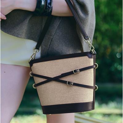 Glacier Canvas Bucket Bag - Espresso