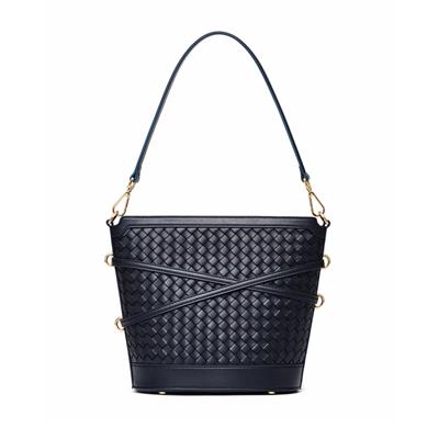 Glacier Woven Bucket Bag - Deep Navy