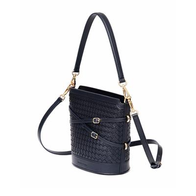 Glacier Woven Bucket Bag - Deep Navy