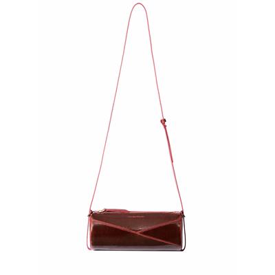 Reef Pull-up Cylinder Bag - Maroon Oak Patent