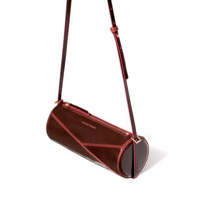 Reef Pull-up Cylinder Bag - Maroon Oak Patent