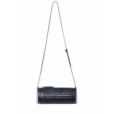 Reef Woven Cylinder Bag - Deep Navy