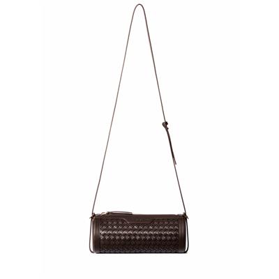 Reef Woven Cylinder Bag - Espresso