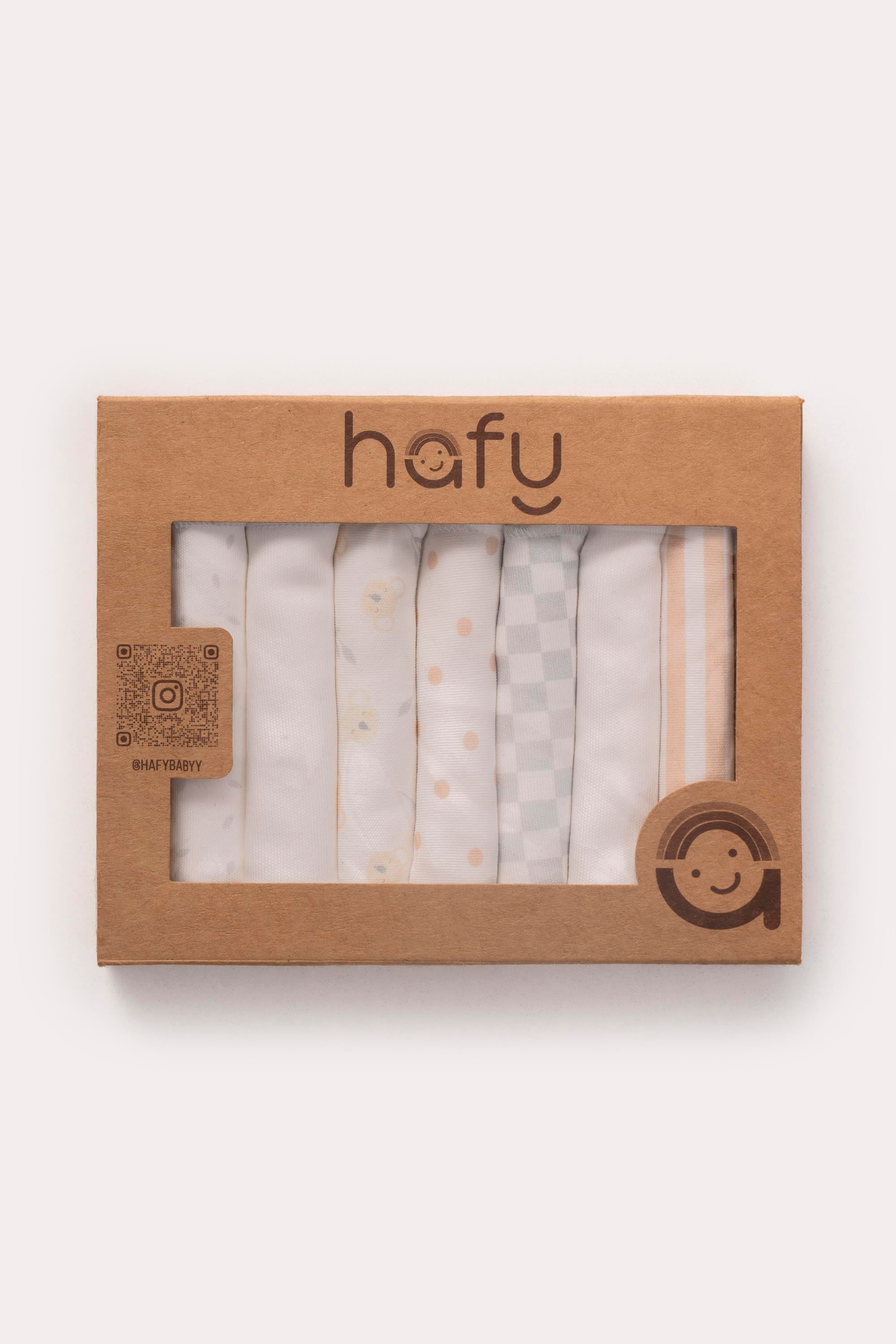 Hafy 7'li Bebek Mendili – Tarçın Nokta