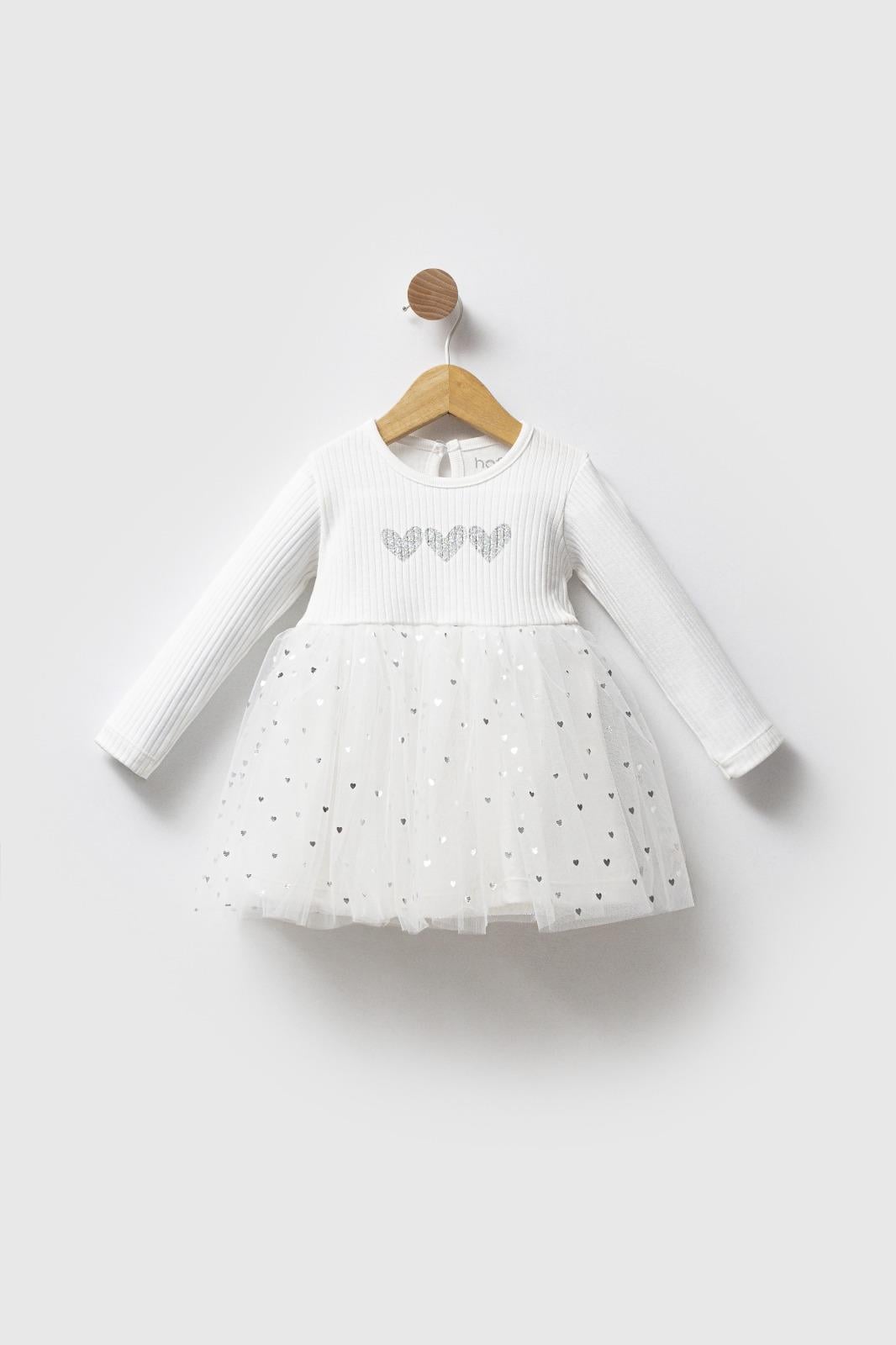 Kalp Tütülü Elbise