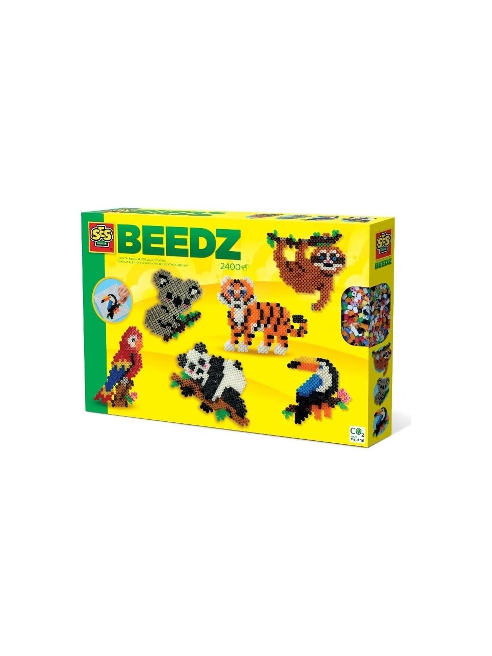 SES Creative Beedz - Ütü Boncuk Seti - Orman Hayvanları 2400 Parça