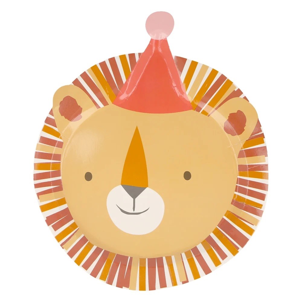 Meri Meri - Animal Parade Die Cut Plates - Hayvan geçit Töreni Tabaklar (8li)