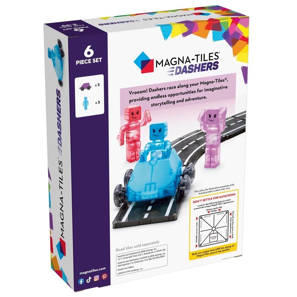 MAGNA TILES  Dashers 6-Piece Set - Hızlı Sürücüler 6 Parça