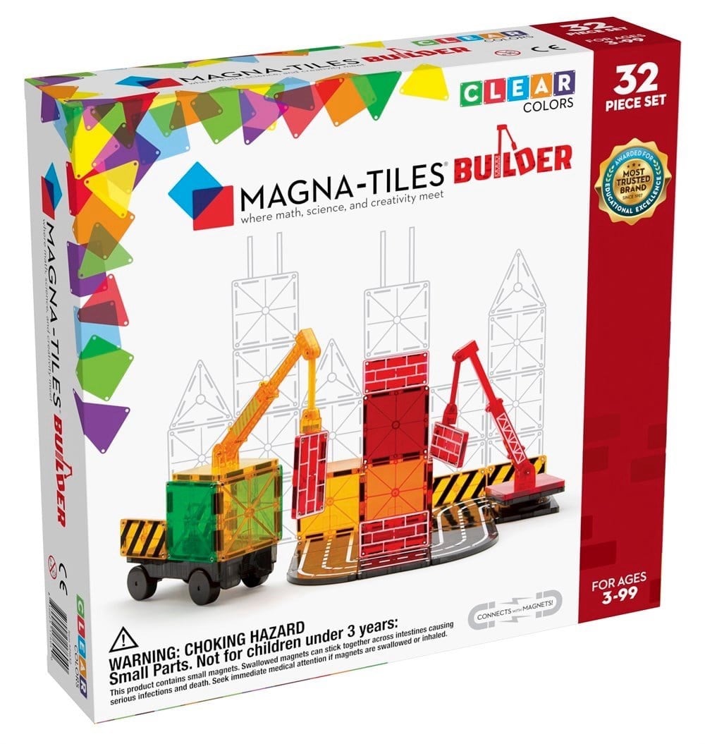 MAGNA-TILES İnşaat Seti Manyetik Bloklar (32 Parça)