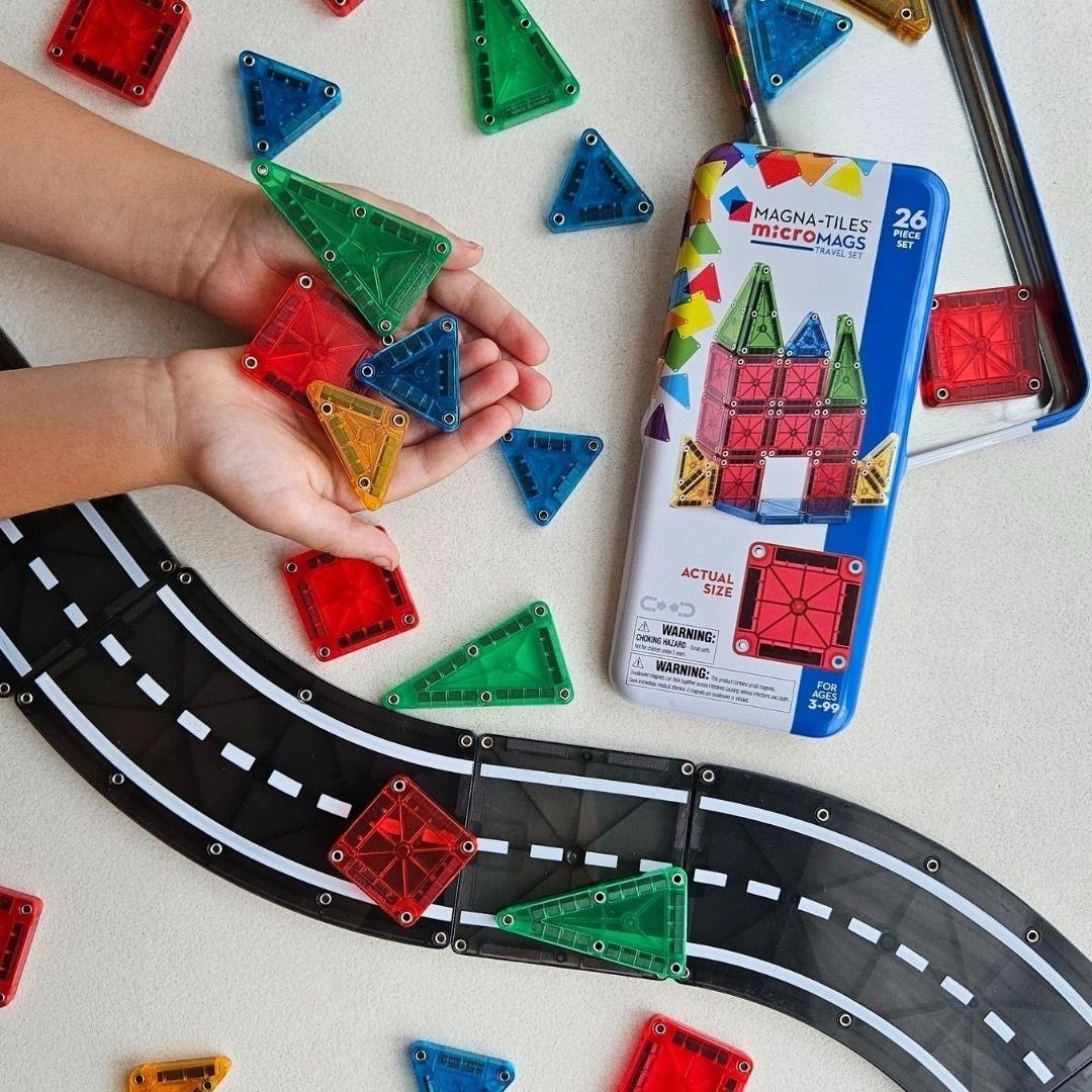 MAGNA-TILES microMAGS Travel Set – Manyetik Blok Seti (26 Parça)