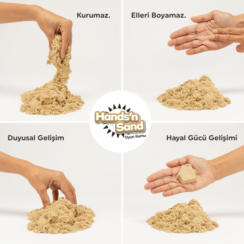 Playever Handsn Sand Doğal Kinetik Kum 500gr - Naturel