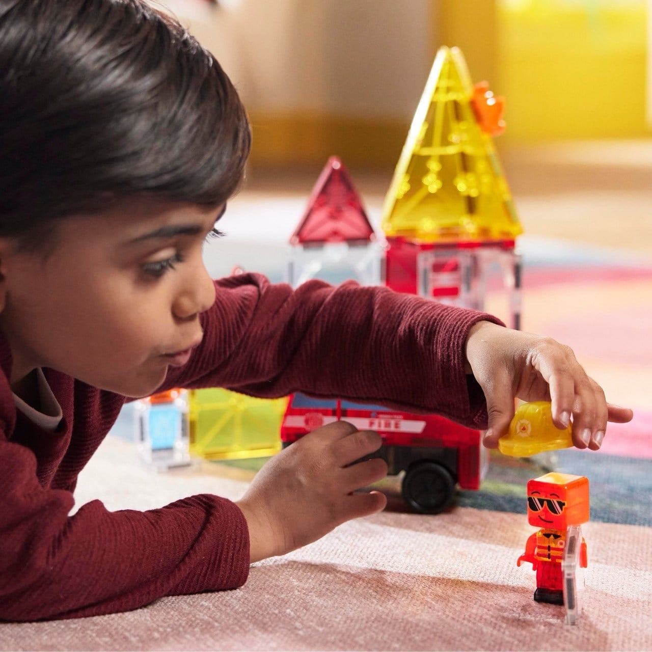 MAGNA-TILES Fire Rescue Manyetik Bloklar (27 Parça)