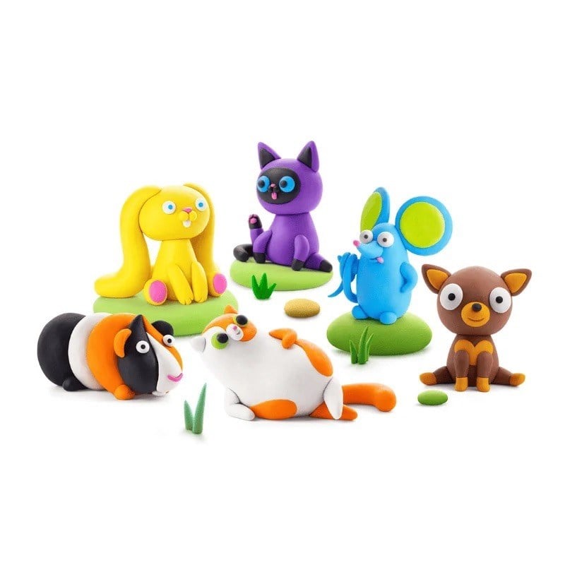 Hey Clay Hava ile Kuruyan Kil (15li Kutu) - Sevimli Evcil Hayvanlar Fluffy Pets