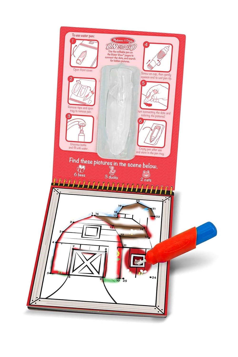 Melissa & Doug Water Wow Çiftlik Su ile Boyama Kitabı