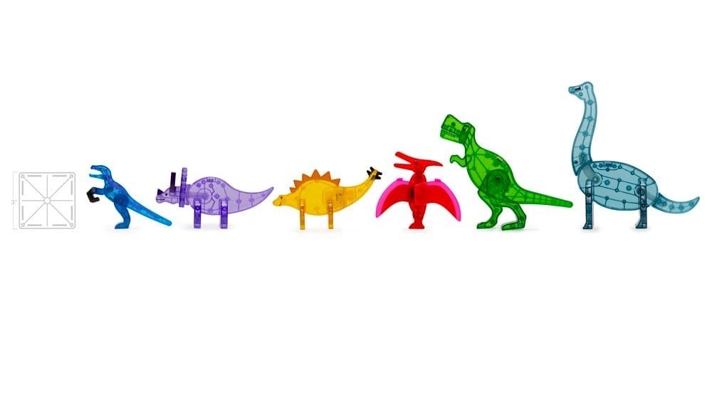 MAGNA-TILES Dinozor Dünyası XL Manyetik Bloklar (50 Parça)