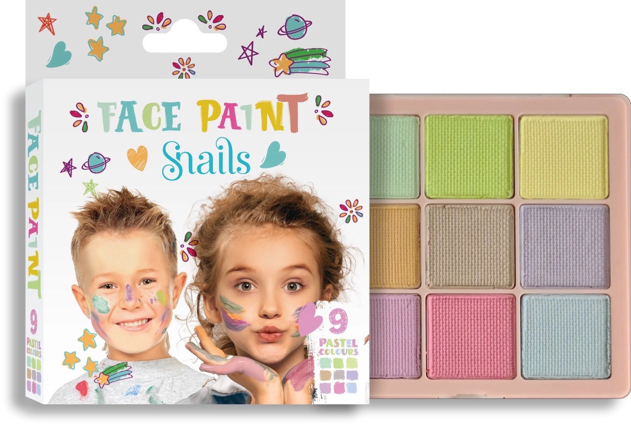 Snails Pastel Renkler Yüz Boyama Paleti
