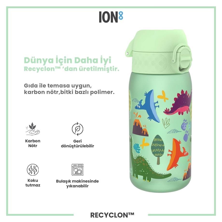 ION8  Çocuk  Suluk - Dinozorlar- 350 ml - Sızdırmaz