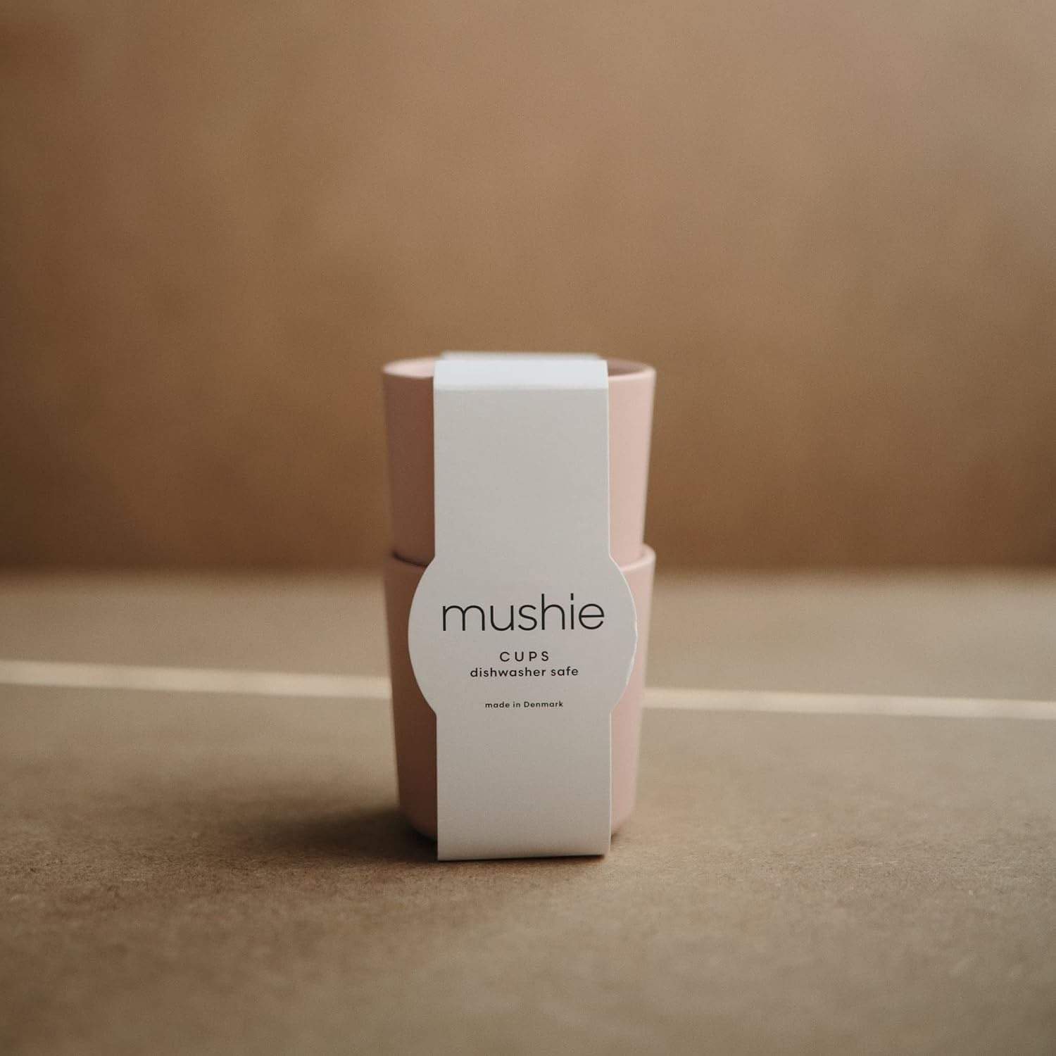Mushie Dinnerware Cups For Kids Blush