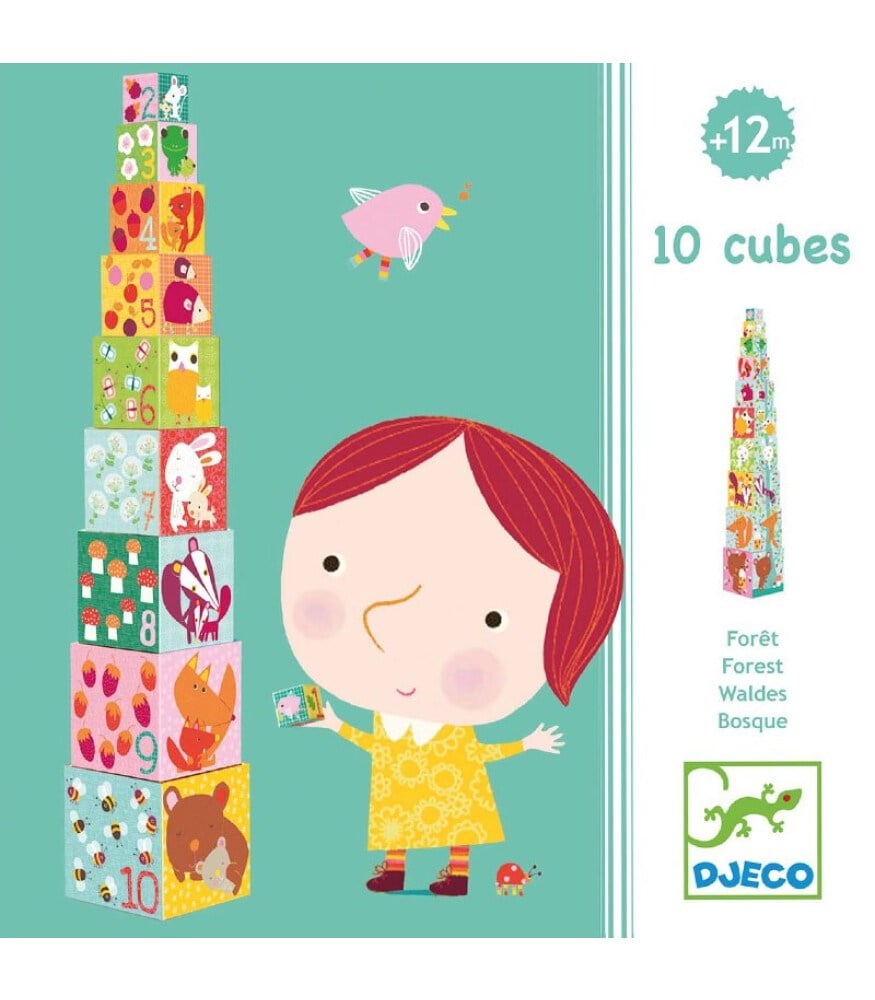 Djeco Küpler / 10 Forest Blocks