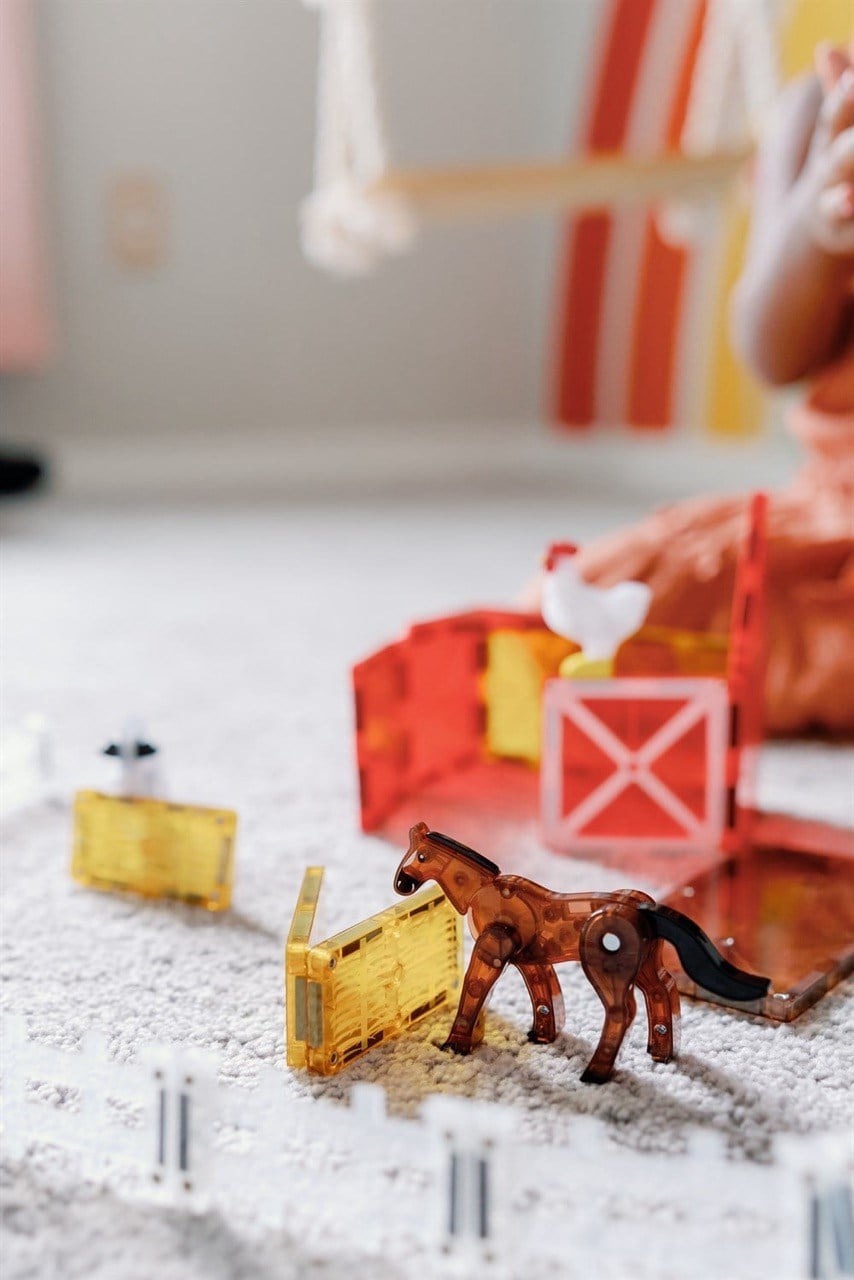 MAGNA-TILES Çiftlik Hayvanları Manyetik Blok Seti (25 Parça)