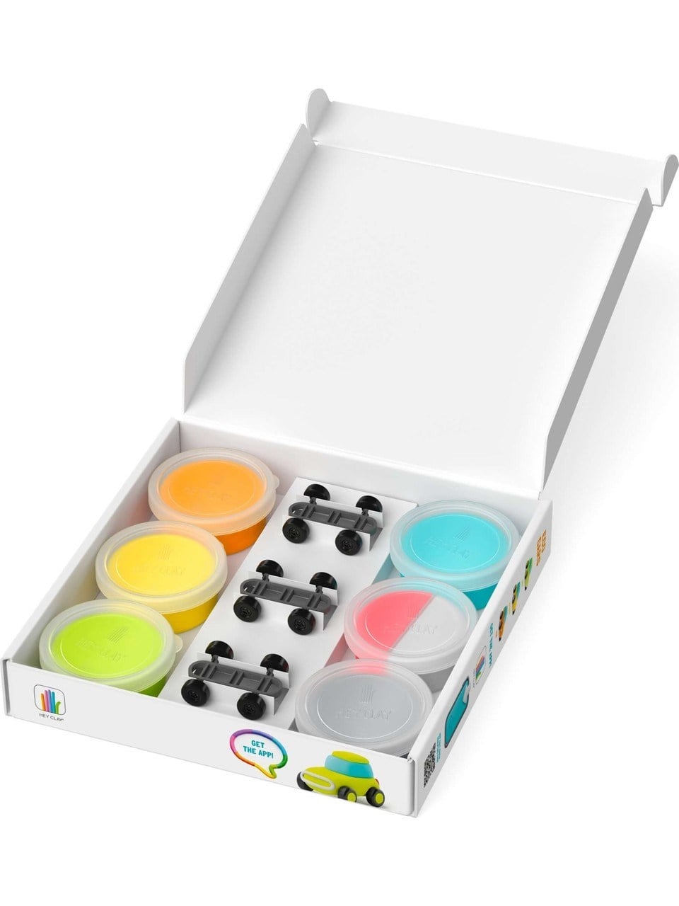Hey Clay Hava ile Kuruyan Kil 6lı kutu Set - Eko Arabalar