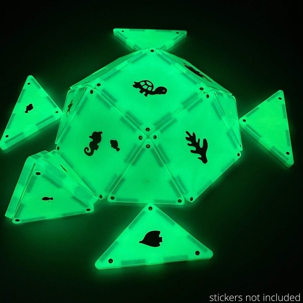 MAGNA-TILES Glow Karanlıkta Parlayan Manyetik Bloklar (16 Parça)