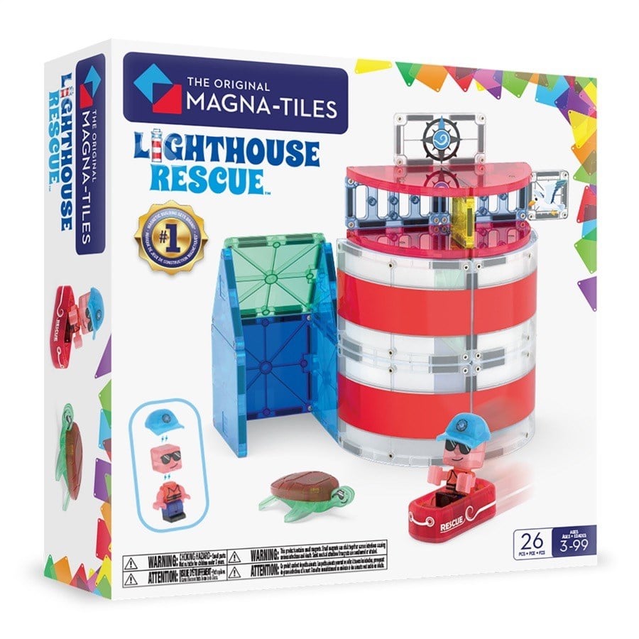 MAGNA-TILES Lighthouse Rescue Manyetik Bloklar (26 Parça)