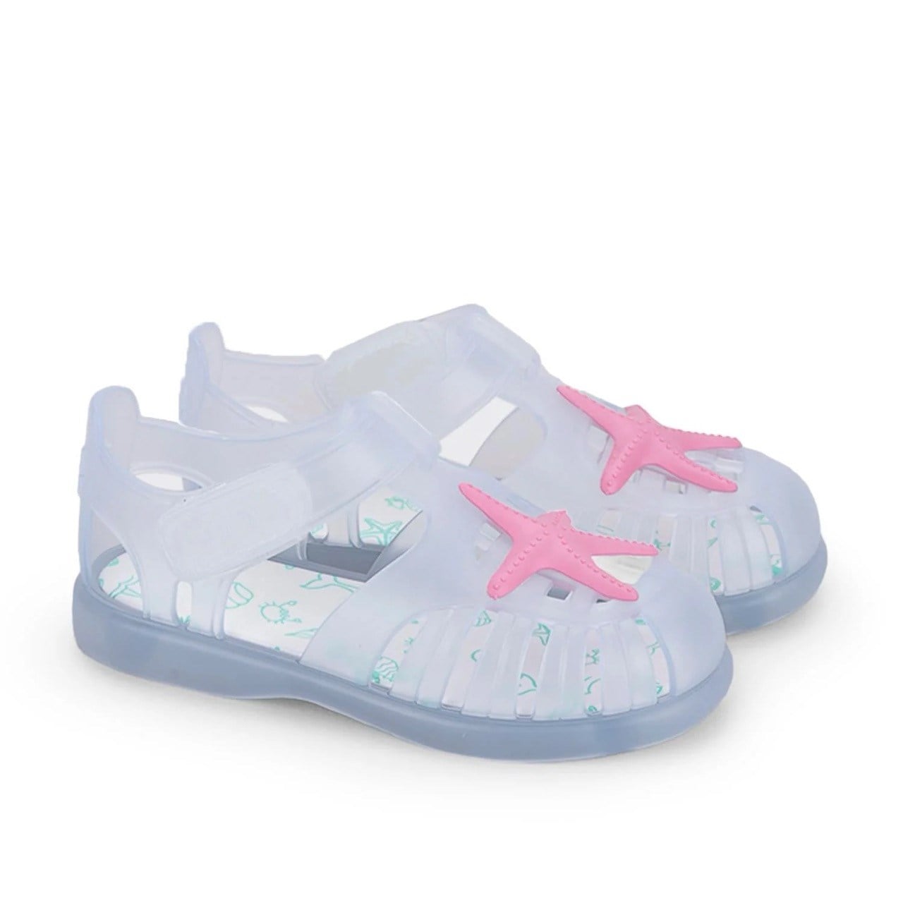 Igor Tobby Velcro Estrella S10234-104 Beyaz / Fuşya ( Blanco / Fuchia) Çocuk Sandalet