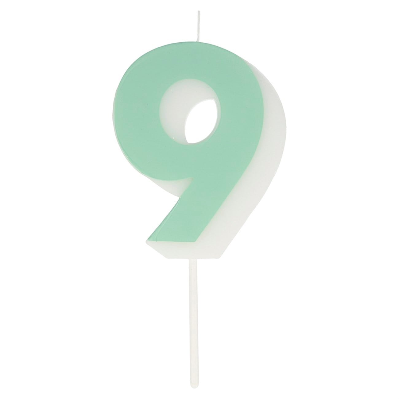 Meri Meri - Number Candle 9 - 9 Rakam Mum