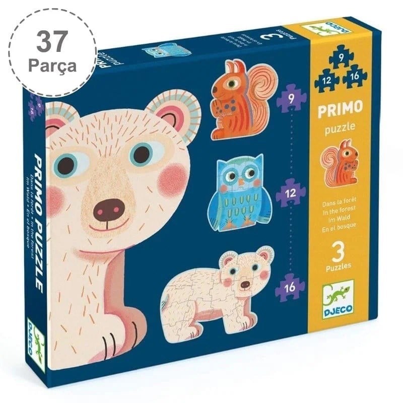 Djeco İlerleyen Puzzle - In The Forest - 9, 12, 16 Pcs