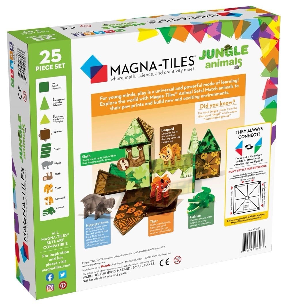 MAGNA-TILES Orman Manyetik Bloklar (25 Parça)