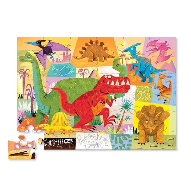 Crocodile Creek Puzzle Dinosaurs (36 Parça)