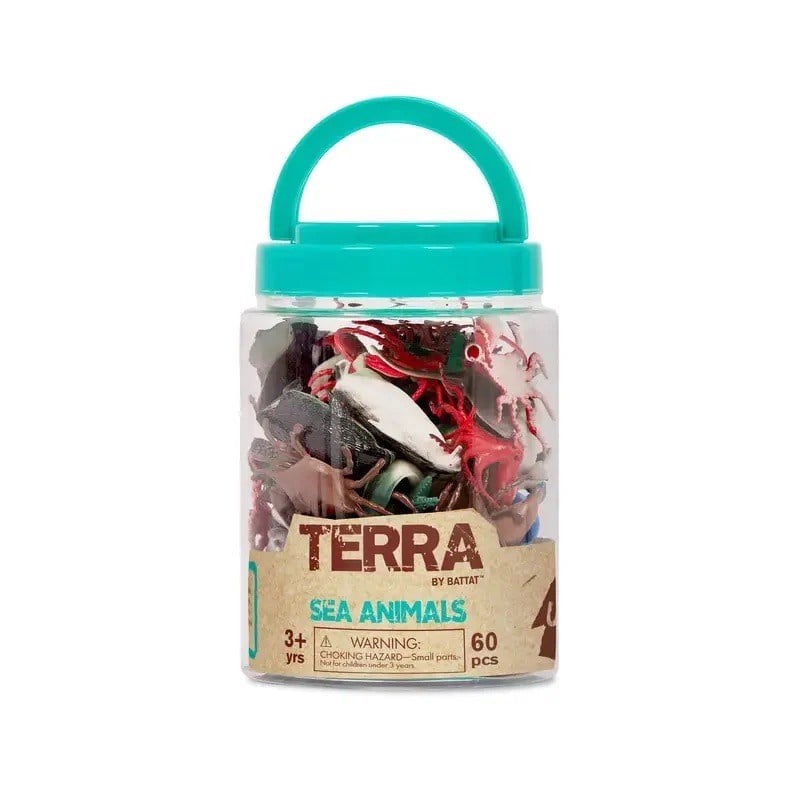 Terra Tüp İçinde Küçük Oyun Seti Deniz Canlıları (60 Parça)