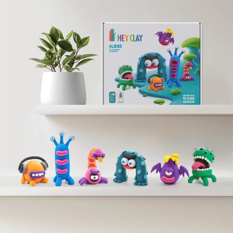 Hey Clay Yaratıcı Kil Seti 15li - Aliens