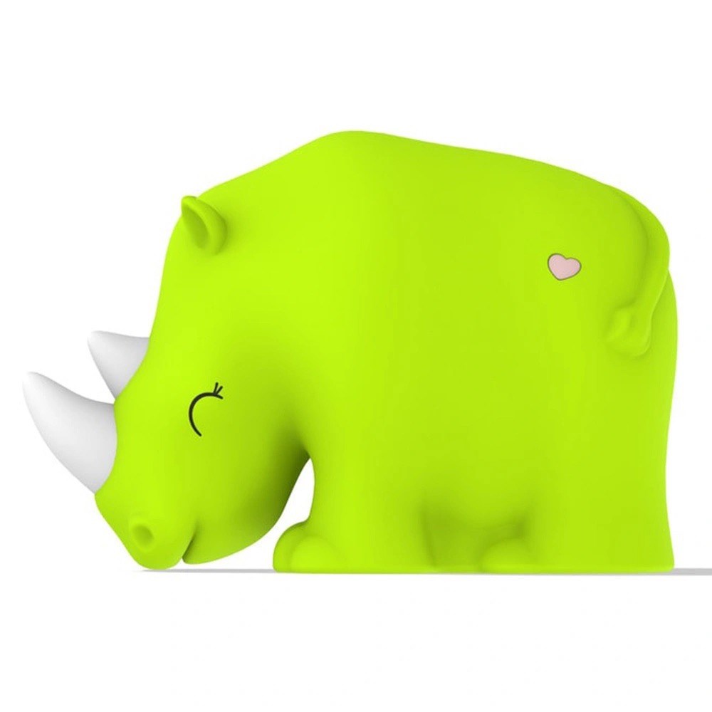 DHINK  Rhino Scott Silikon Yeşil Gece Lamba