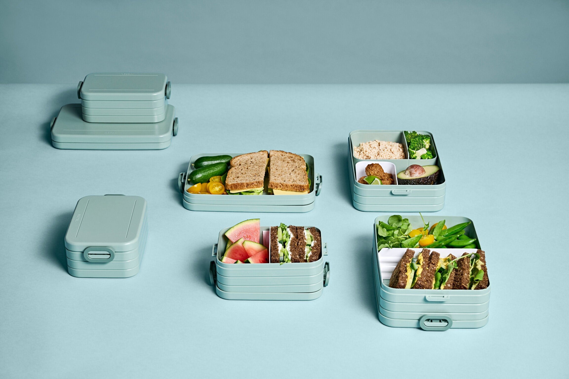Mepal Bento Lunch Box Take A Break Large Vivid Blue Bölmeli Portatif Yemek Kabı 1500 ml