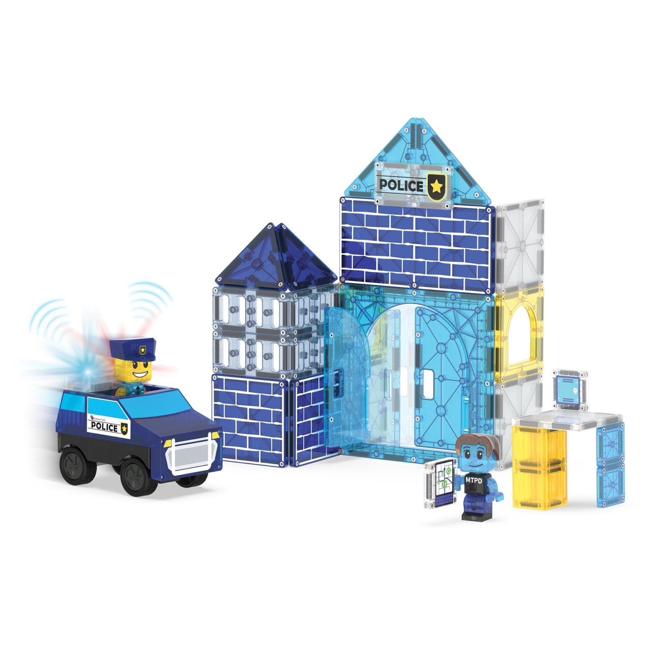 MAGNA-TILES Police Station Manyetik Bloklar (35 Parça)