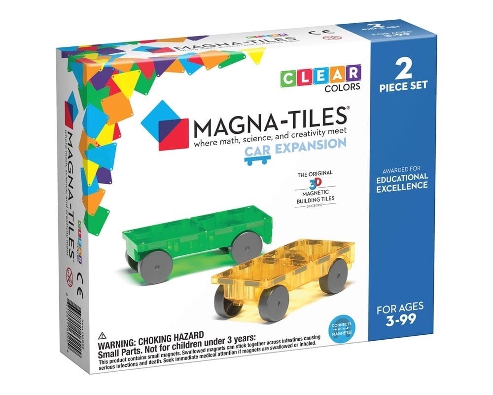 MAGNA-TILES Arabalar Expansion Set Manyetik Bloklar (2 Parça)