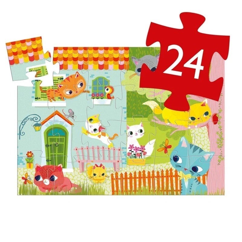 Djeco Dekoratif Puzzle 24 Parça - Pachat And His Friends