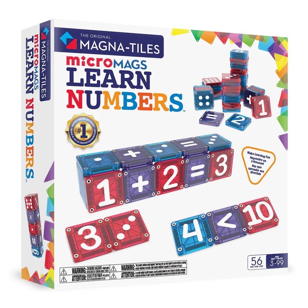 MAGNA-TILES Learn Numbers Manyetik Bloklar (56 Parça)