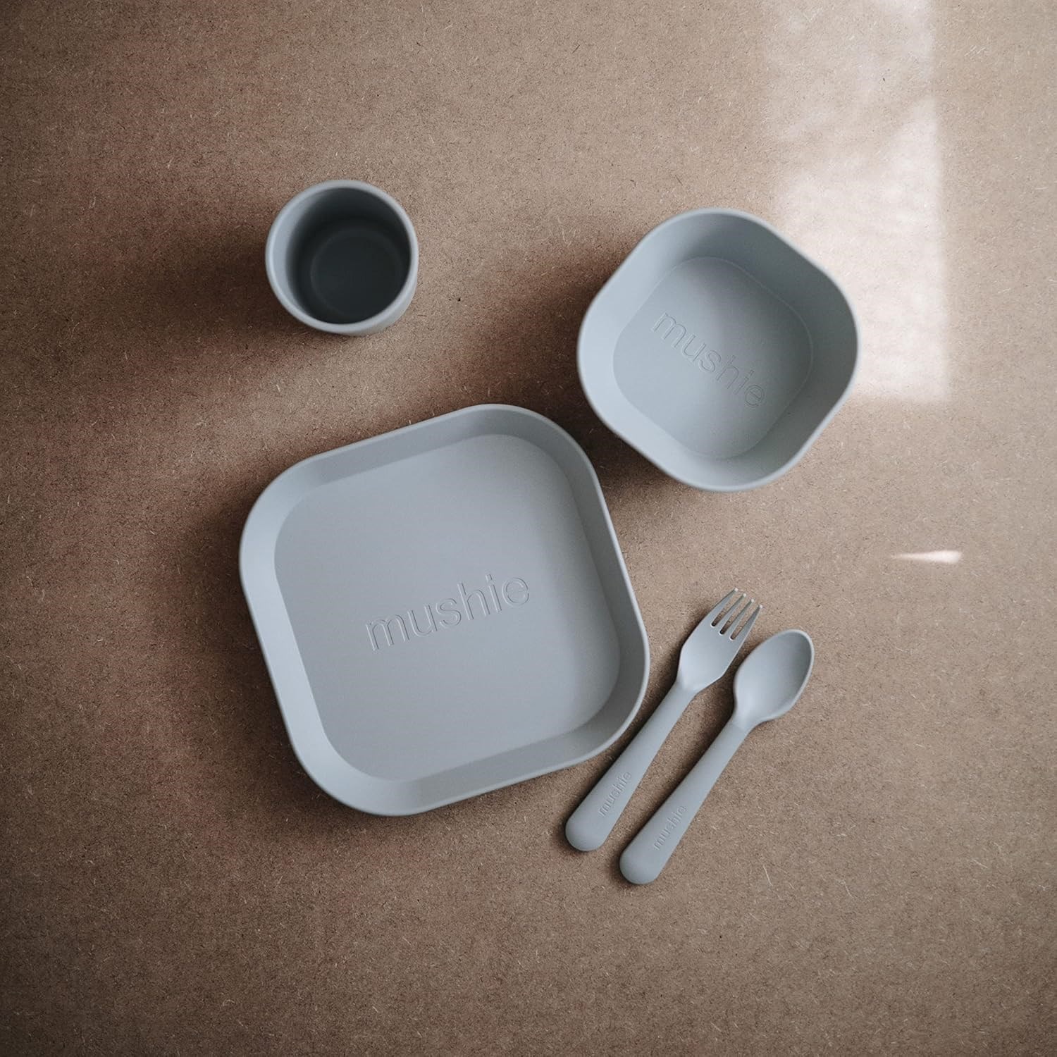 Mushie Dinnerware Cups For Kids Cloud