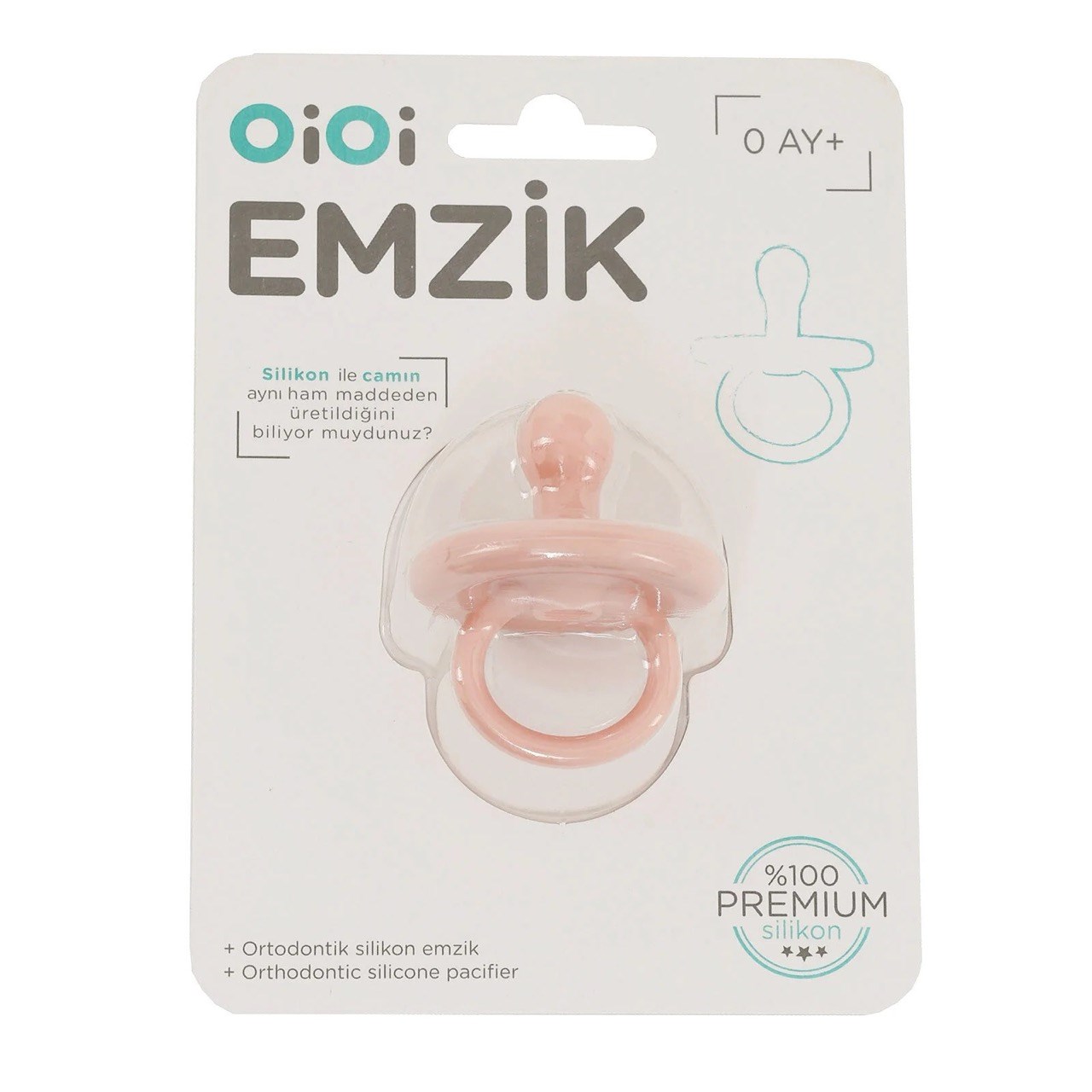 Oioi Silikon Emzik 0+ Ay Pinky Pink