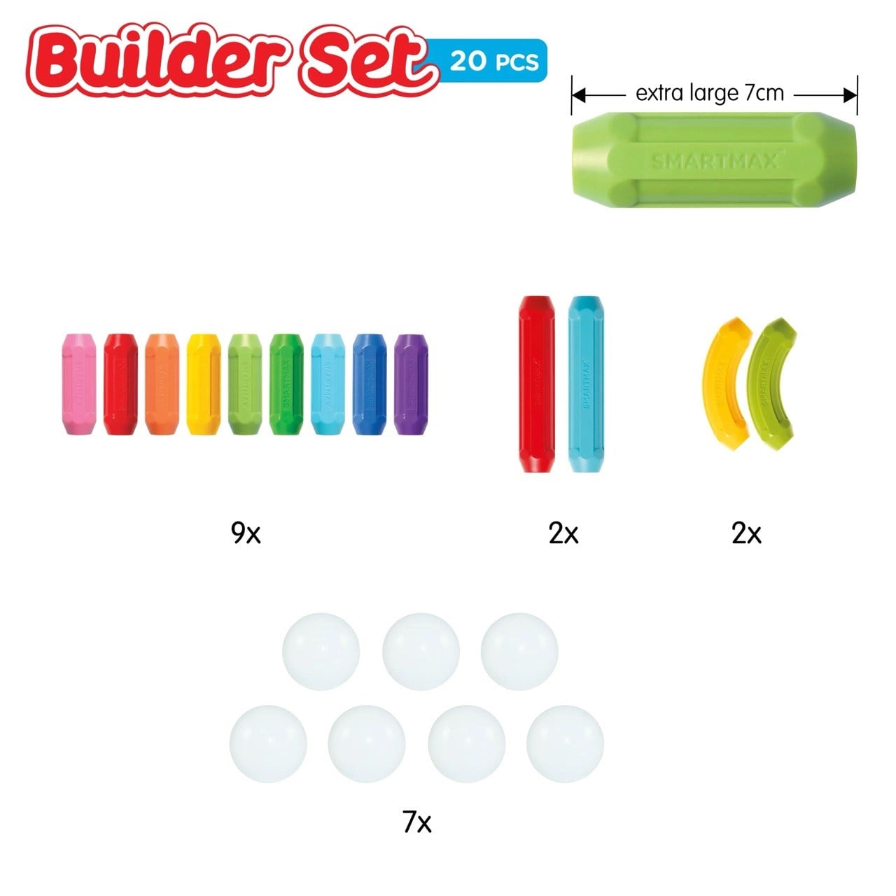 SmartMax Builder Mıknatıslı Eğitici Yapı ve İnşa Seti ( 20 Parça )
